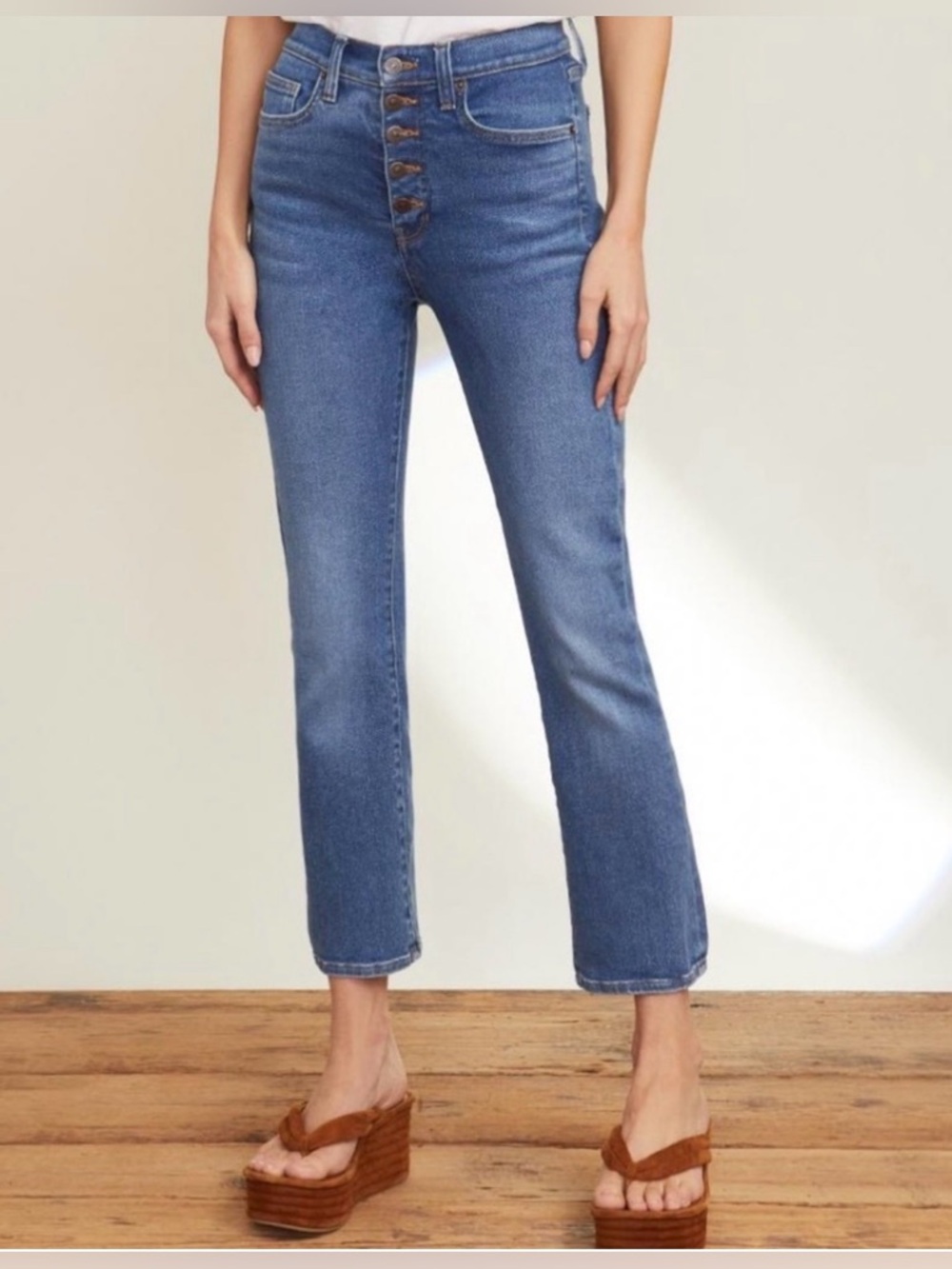VERONICA BEARD Jeans Carly Kick Flare High Rise Astra Blue Size 29